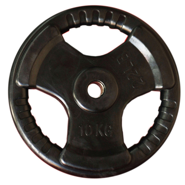 10kg Standard Size Rubber Coated Weight Plate - iworkout.com.au