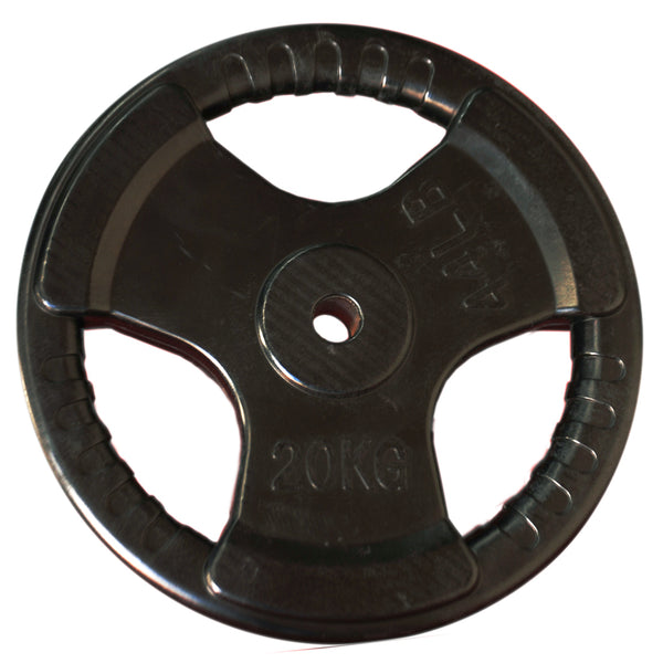 20kg Standard Size Rubber Coated Weight Plate - iworkout.com.au