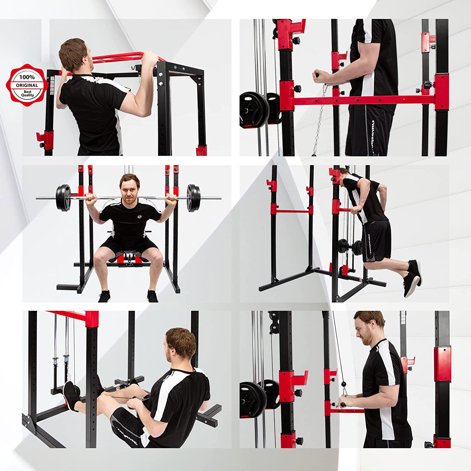 Multifunctional Power Fitness Rack for Effective Full Body Workout