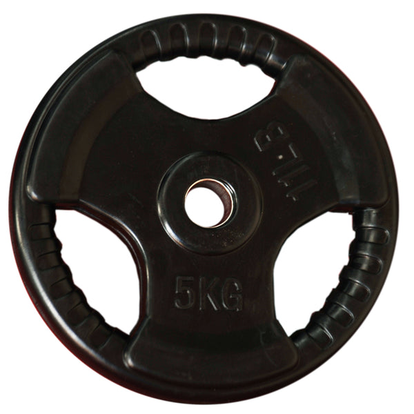 5kg Standard Size Rubber Coated Weight Plate - iworkout.com.au