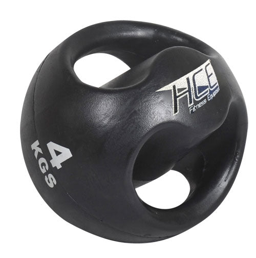4Kg Double Grip Handles Medicine Ball - iworkout.com.au