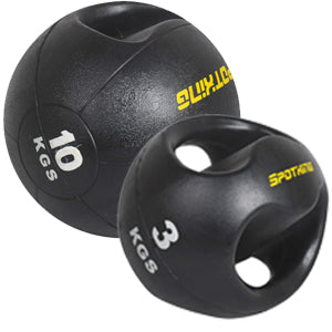 3kg & 10kg Double Handling Medicine Ball - iworkout.com.au