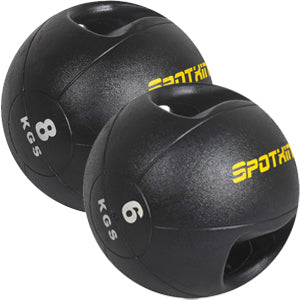 6kg & 8kg Double Handling Medicine Ball - iworkout.com.au