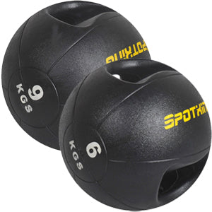 6kg & 9kg Double Handling Medicine Ball - iworkout.com.au