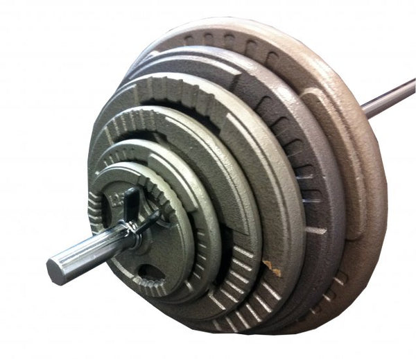 50kg Standard Hammertone Barbell Weights Set - iworkout.com.au