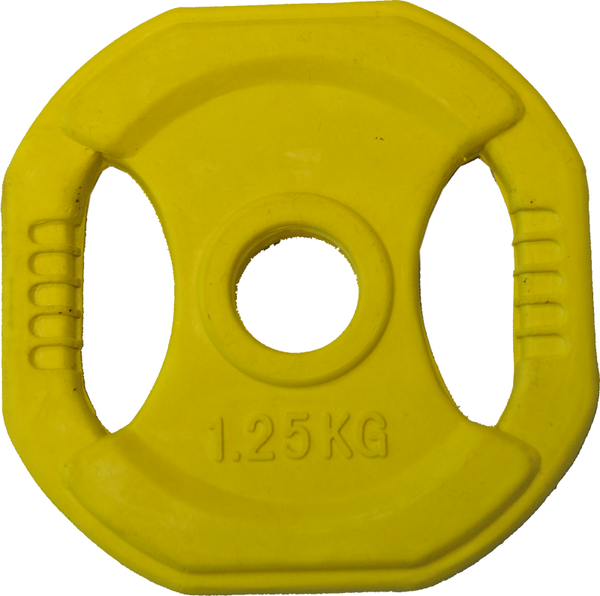 1.25kg Rubber Coated Body Bump Weight Plate - iworkout.com.au