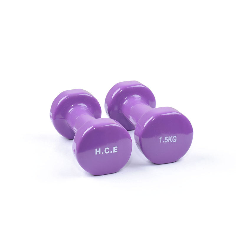 Pair of 1.5kg Vinyl Coated Dumbbell - iworkout.com.au