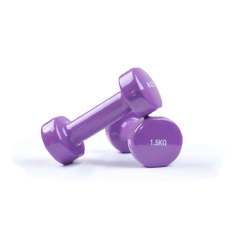 Pair of 1.5kg Vinyl Coated Dumbbell - iworkout.com.au