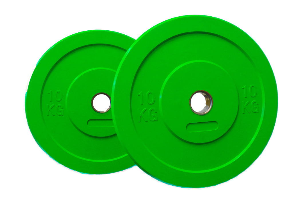 10kg Olympic Bumper Plate - iworkout.com.au