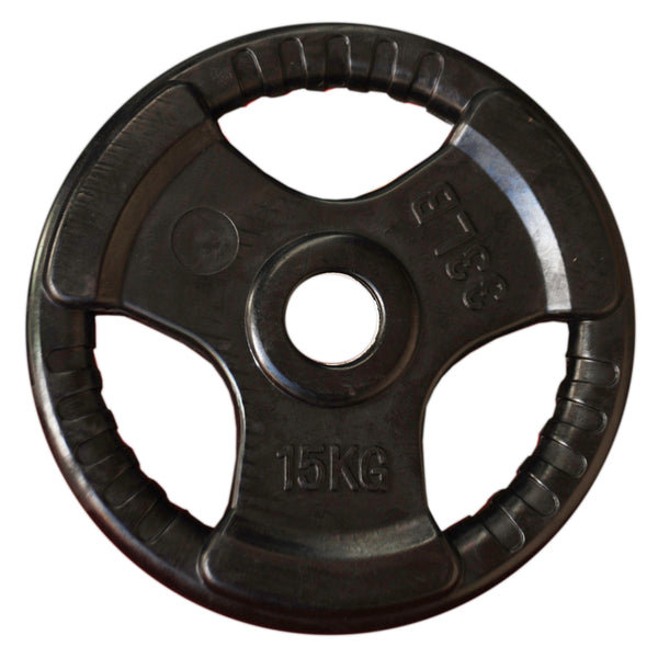 15kg Olympic Size Rubber Coated Weight Plate - iworkout.com.au