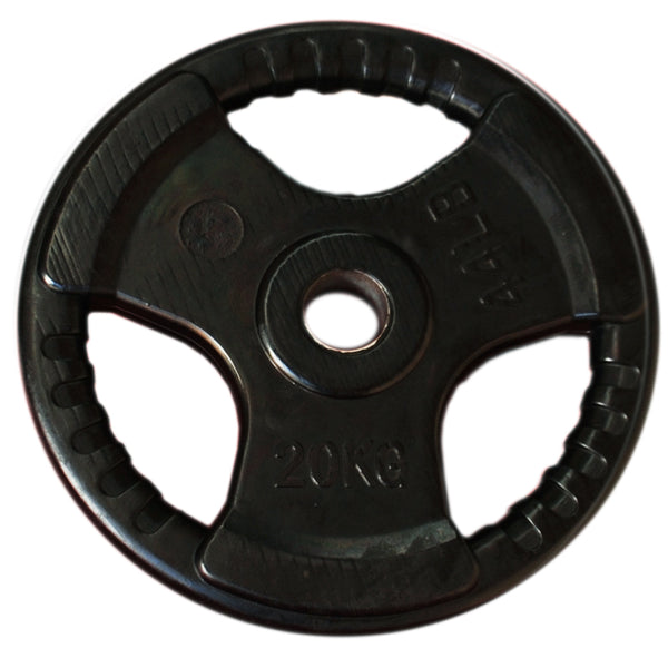 20kg Olympic Size Rubber Coated Weight Plate - iworkout.com.au