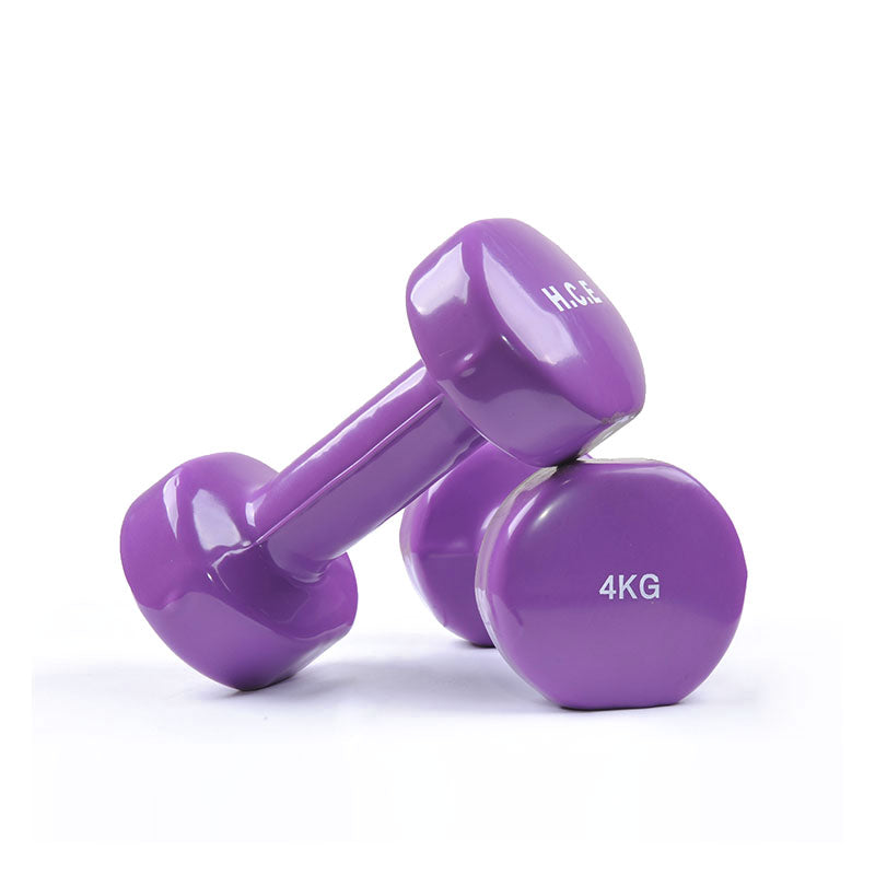 Pair of 4kg Vinyl Coated Dumbbell - iworkout.com.au