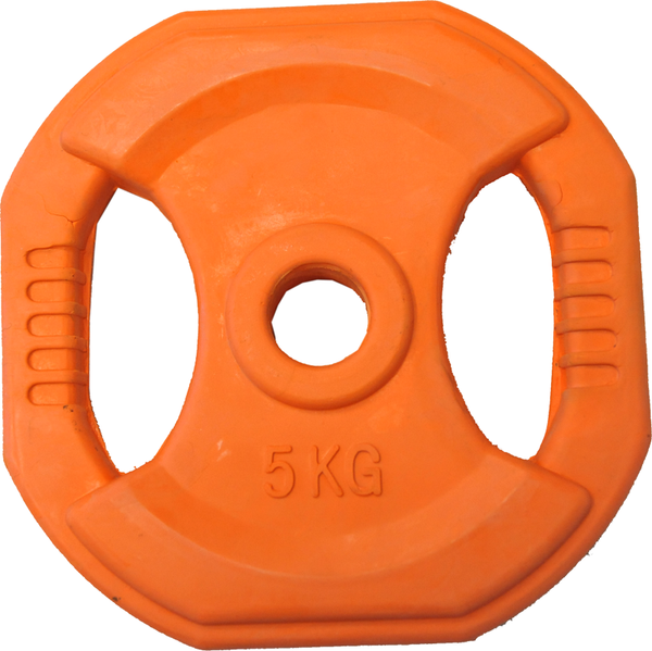 5kg Rubber Coated Body Bump Weight Plate - iworkout.com.au