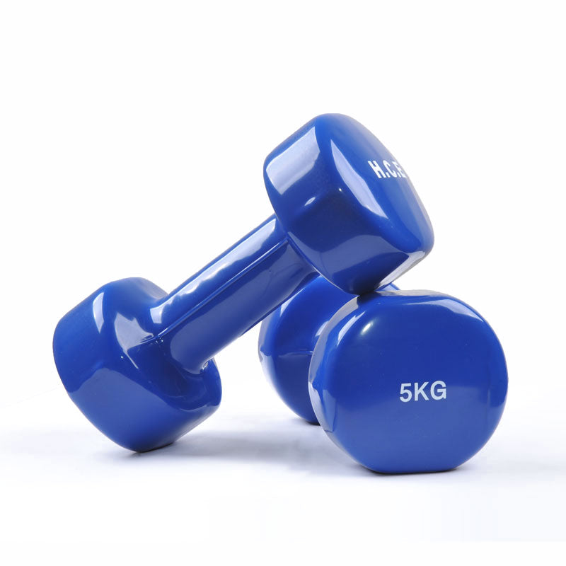 Pair of 5kg Vinyl Coated Dumbbell - iworkout.com.au