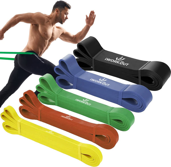 5pcs Strength Band Resistance Band Pack include 5 bands