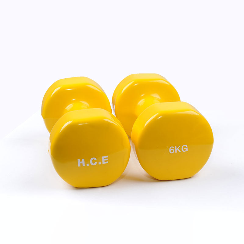 Pair of 6kg Vinyl Coated Dumbbell - iworkout.com.au