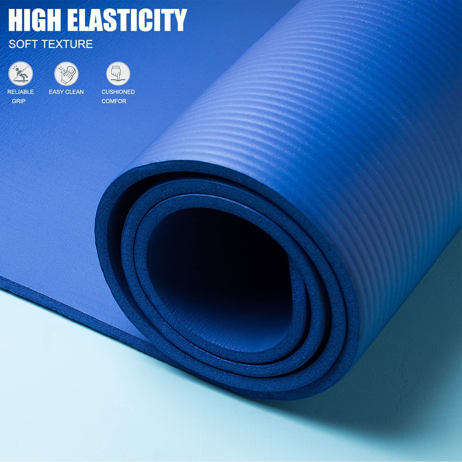 Yoga Mat Blue 15mm