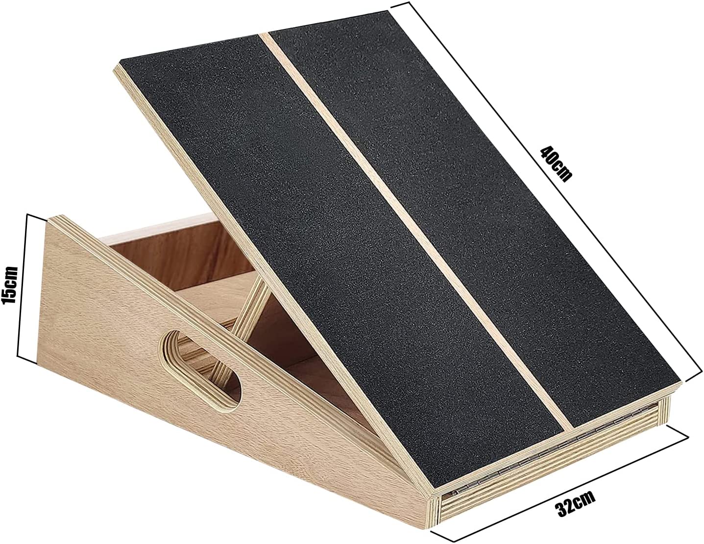 Wooden Slant Board, Adjustable Incline Board and Calf Stretcher, Stretch Board