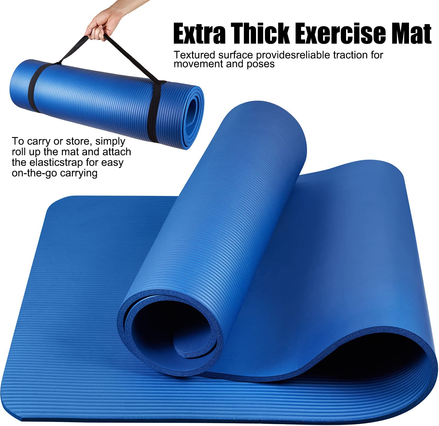 Yoga Mat Blue 15mm