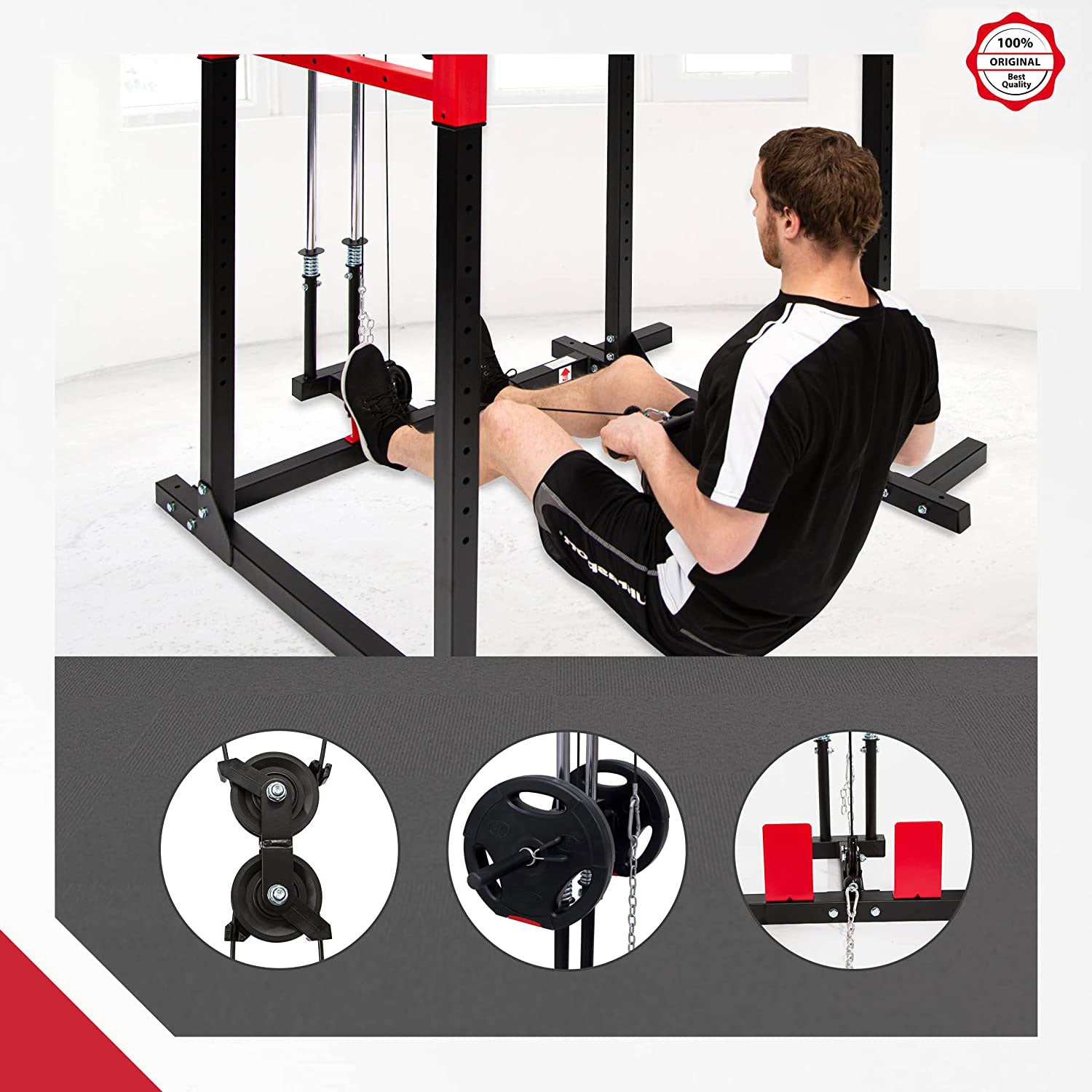 Multifunctional Power Fitness Rack for Effective Full Body Workout