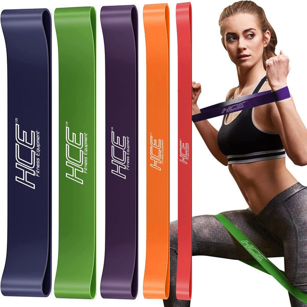 5pcs Heavy Duty Resistance Loop Band Pack include 5 bands