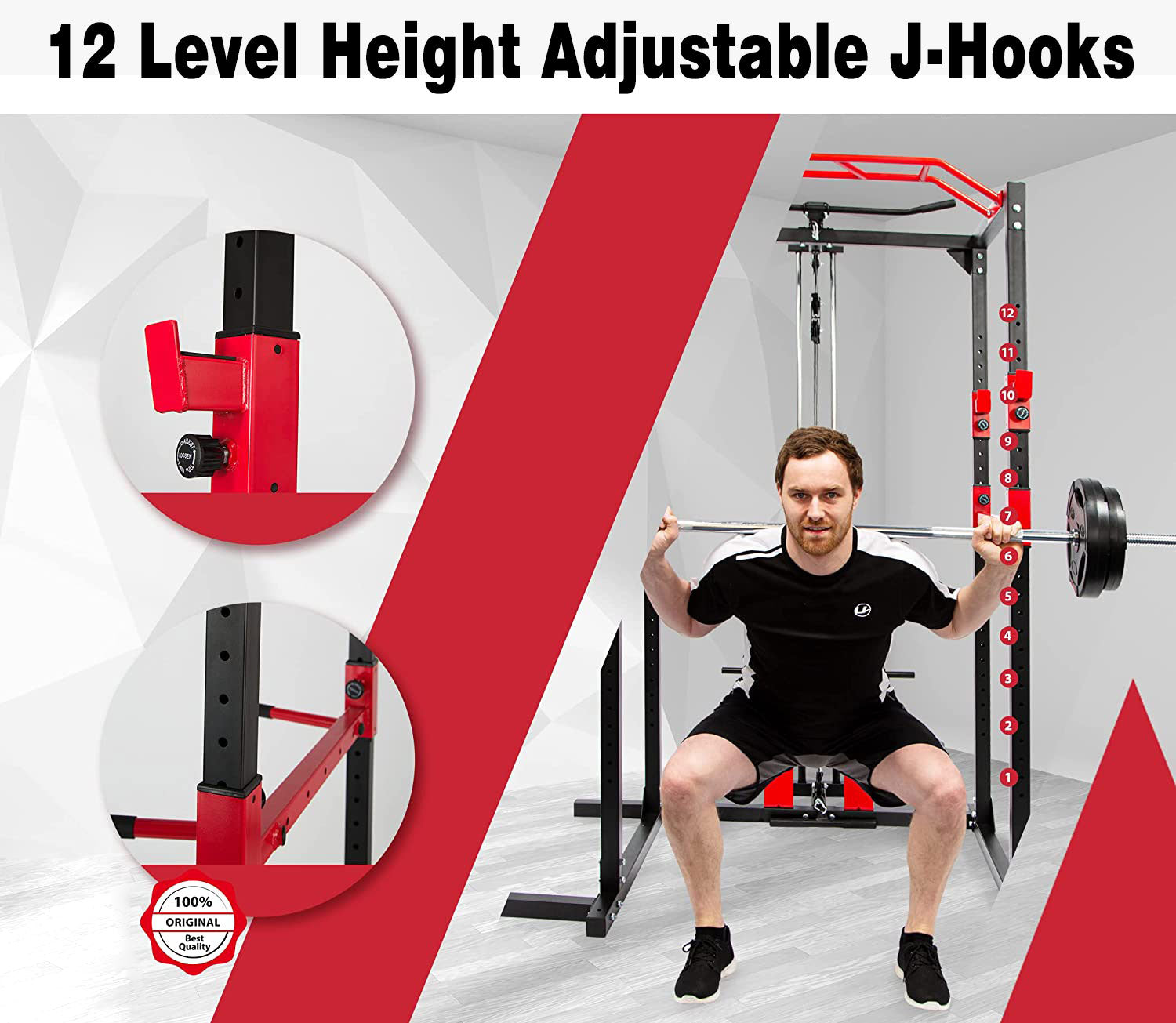 Multifunctional Power Fitness Rack for Effective Full Body Workout