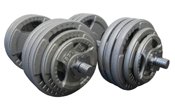 80kg Standard Hammertone Dumbbell Set - iworkout.com.au