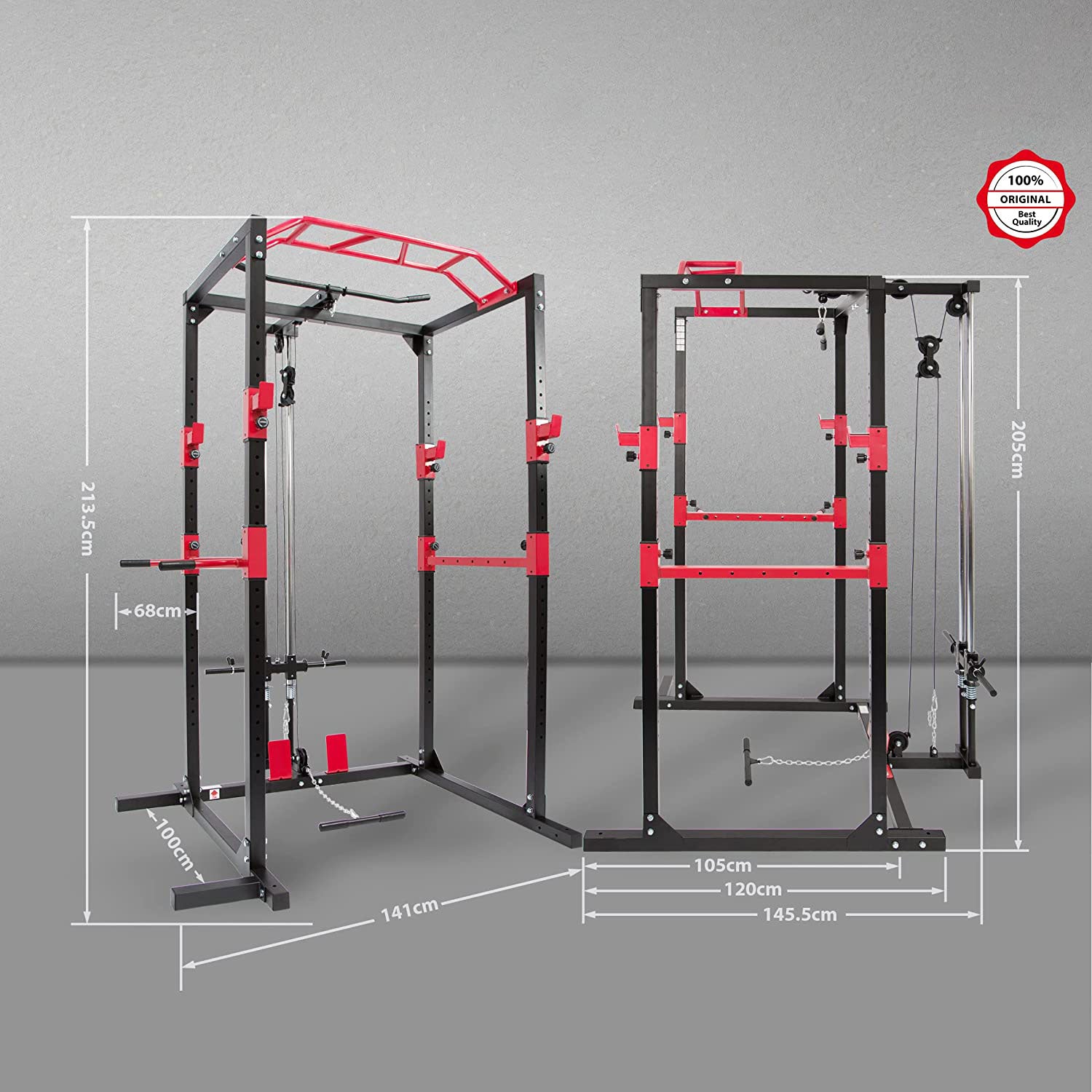 Multifunctional Power Fitness Rack for Effective Full Body Workout