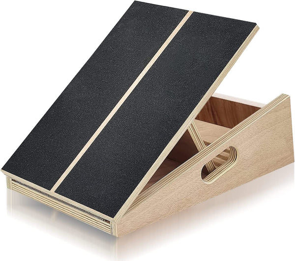 Wooden Slant Board, Adjustable Incline Board and Calf Stretcher, Stretch Board