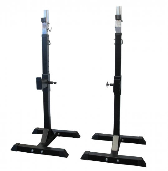 Pair of Portable Squat Rack Barbell Stand - iworkout.com.au