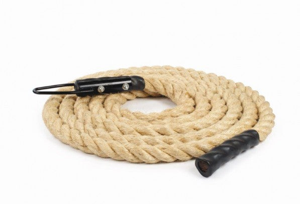 Sisal Climbing Rope – 7m x 1.5″ with Metal Clamp & Poly Ends - Home Gym ...