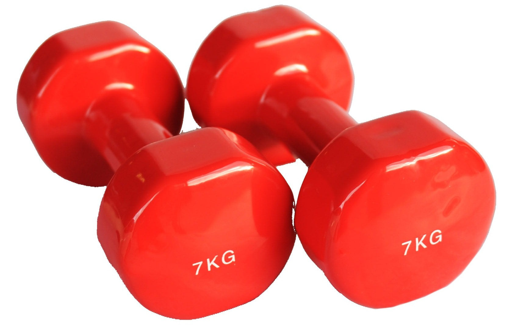 Pair of 7kg Vinyl Coated Dumbbell - iworkout.com.au