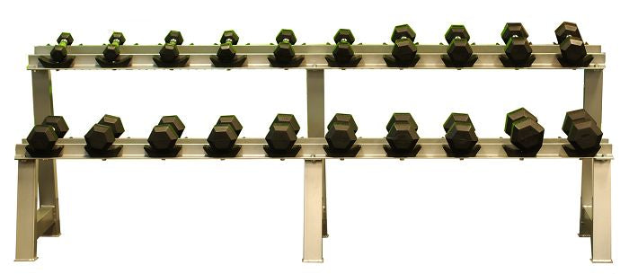 Two Layers Dumbbell Rack - iworkout.com.au