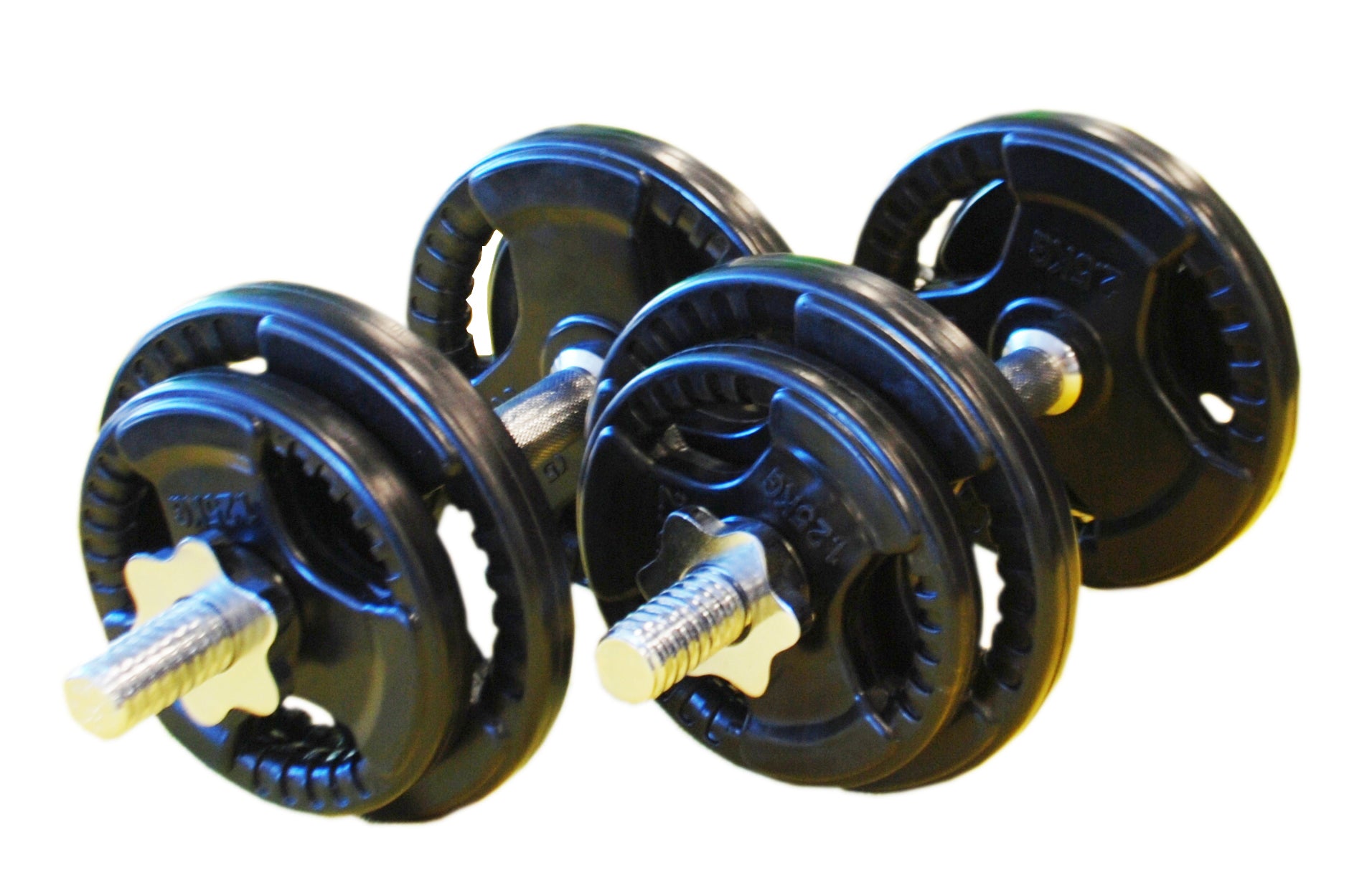 20kg Standard Rubber Dumbbell Set - iworkout.com.au