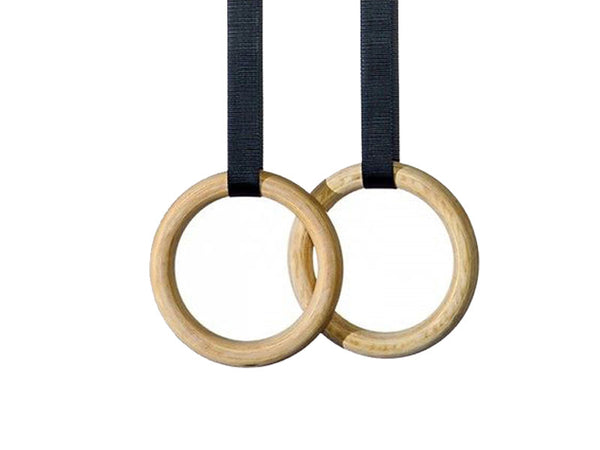 Wooden Gymnastic Rings - iworkout.com.au