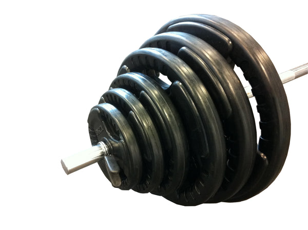 60kg Standard Rubber Coated Barbell Weights Set - iworkout.com.au