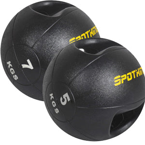 5kg & 7kg Double Handling Medicine Ball - iworkout.com.au