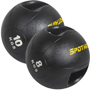 8kg & 10kg Double Handling Medicine Ball - iworkout.com.au