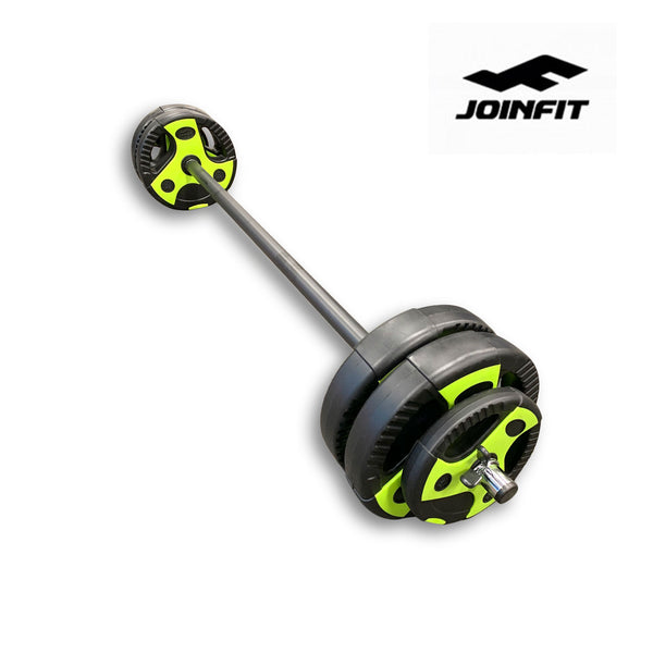 NEW 20KG Body Pump Barbell Set | Black & Green Tri Grip Plate - iworkout.com.au