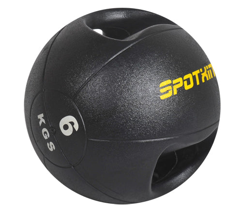 6Kg  Double Grip Handles Medicine Ball - iworkout.com.au