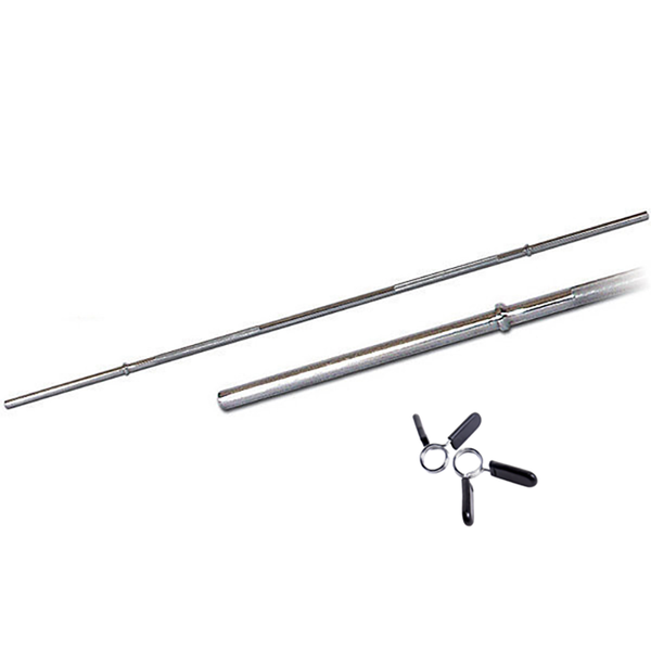 6 Foot Standard Barbell with Spring Collar - iworkout.com.au